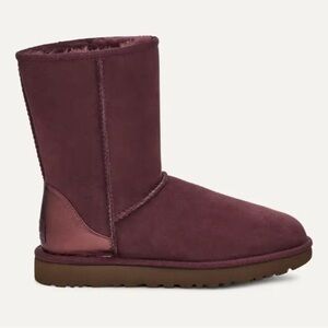 Ugg Classic Short II Metallic Port Shearling Sheepskin Women’s 9